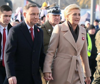 Zobacz, jak pierwsza dama Agata Kornhauser-Duda i prezydent Andrzej Duda wyglądali podczas Święta Niepodległości!