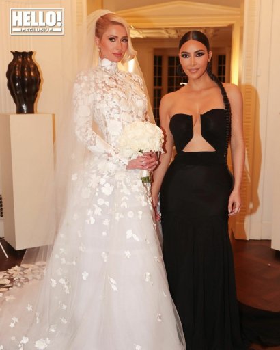 Kim Kardashian założyła czarną sukienkę na wesele Paris Hilton! W dodatku...