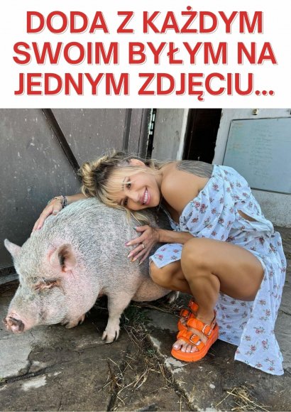 Doda zaskoczyła fanów zdjęciem ze świnią
