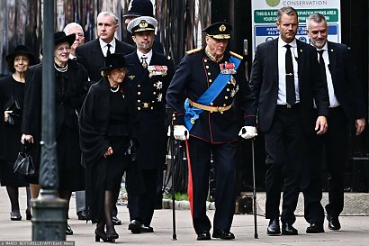 Królowa przebywała także w towarzystwie króla i królowej Norwegii.