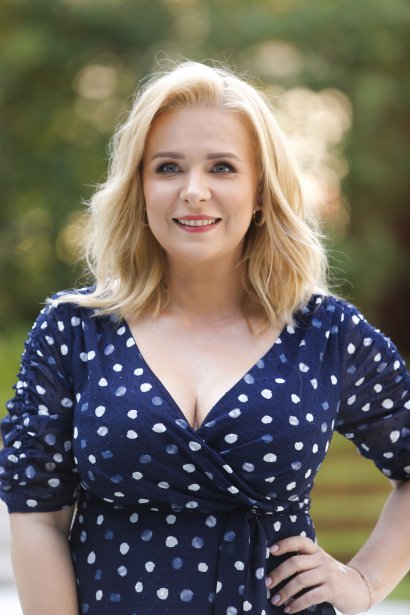 Aneta Zając jeszcze do niedawna miała włosy średniej długości.