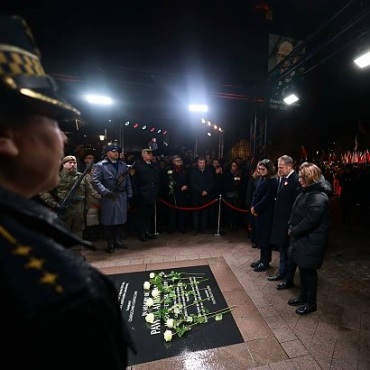 Donald Tusk na uroczystościach z okazji 5 rocznicy śmierci Pawła Adamowicza.